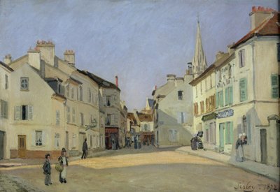 Rue de la Chaussee at Argenteuil by Alfred Sisley